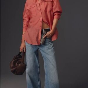 Women's Rose Sheer Anthropology button down
